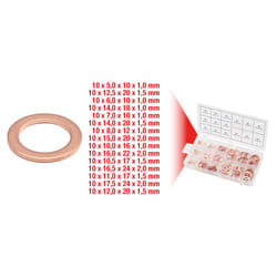 Kstools - Assortiment de joints cuivre x150