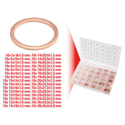 Kstools - Assortiment de joints cuivre, 5-28, 300 pcs
