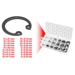 KSTOOLS - Assortiment de circlips de type interne x180 - 970.0090
