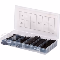 Rétreint 2:1 Livré dans un coffret en plastique Pièces dans l'ensemble 127 Poids 100 Emballage Kunststoffkassette Taille de l ...