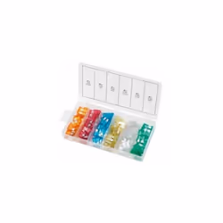 Selon ISO8820-3. Par fusible de couleur en fonction du calibrage en ampère. Livré en coffret