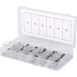 Assortiment de fusibles verres, 5-30A, 120 pcs