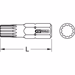 Embouts pour tournevis à frapper xzn® M5