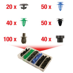 Kstools - Jeu de clips de fixation - Opel, 300 pcs