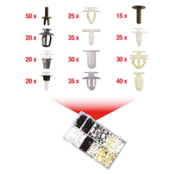 Kstools - Jeu de clips de fixation - Citroën / Peugeot, 345 pcs