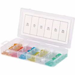 Selon ISO 8820-3 Par fusible de couleur en focntion du calibrage en ampère du fusible Livré dans un coffret en plastique Norm ...