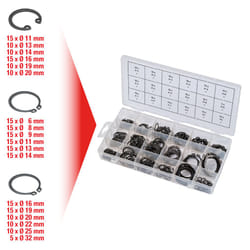 KS TOOLS Assortiment de circlips internes et externes, 225 pcs