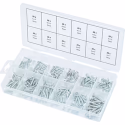 Kstools - Assortiment de vis auto-taraudeuses métal et bois x240