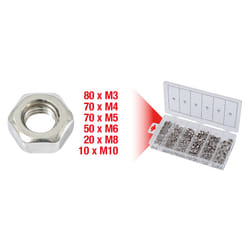 Kstools - Assortiment d'écrous en inox, metriques, 300 pcs