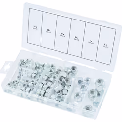 Kstools - Assortiment d'écrous autoblocants unc, 100 pcs