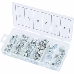 Kstools - Assortiment d'écrous autoblocants unf, 100 pcs