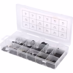 Kstools - Assortiment de clavettes, circlips et chevilles, 295 pcs