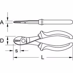 Pince coupante diagonale grande capacité BERYLLIUMplus 190 mm