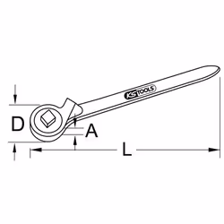 Kstools - Cliquet traversant BERYLLIUMplus 1/4