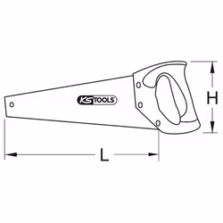 KS Tools BERYLLIUMplus Scie à refendre 70 cm Cuivre