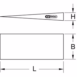 KS Tools BRONZEplus Aluminium, Bronze 150 mm