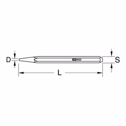 Kstools - Pointerolle de chantier BRONZEplus, 5 mm