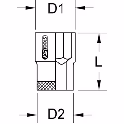 Kstools - 3/4 Douilles 6 pans BRONZEplus 1.5/8