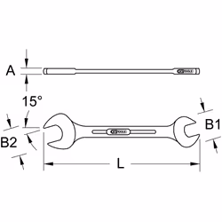 KS Tools 963.7057 Clé plate - Vue supplémentaire 2