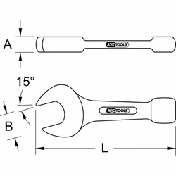 Kstools - Clés à fourche à frapper BRONZEplus 17 mm
