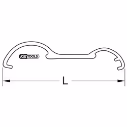Kstools - Clé pour bouches à incendie BRONZEplus a-b-c ø 14 mm