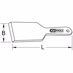 Kstools - Grattoir plat BRONZEplus 235 mm