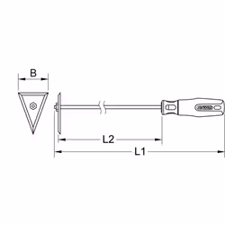 Grattoir triangulaire BRONZEplus 420 mm