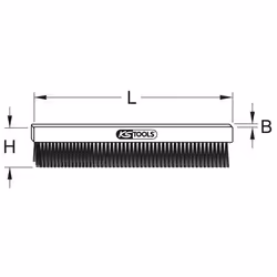 Kstools - Brosses métalliques BRONZEplus 245x60x50 mm
