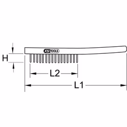 KS Tools 963.9593 Roue de fil et brosse en fil d'acier 1 pièce(s)