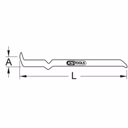 KS Tools 963.9790 pied de biche