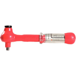 Mini-clé dynamométrique 3/8 avec revêtement isolant et cliquet réversible, 5-25 Nm