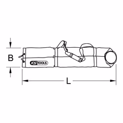 KS TOOLS Sacoche de protection pour tapis isolant, 1000 mm