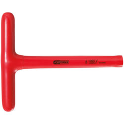 Clé à douille poignée en t avec revêtement isolant, 12 x 300 mm