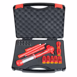 KS Tools 117.1876, Ensemble de douilles, 1/4", 21 tête(s), Acier, IEC 60900, 1 kg