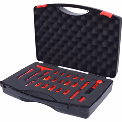 KS Tools 117.1877, Ensemble de douilles, 1/4", 22 tête(s), Acier, IEC 60900, 1,6 kg