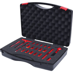 Kstools - 1/4 Coffret de douilles isolées, 22 pcs