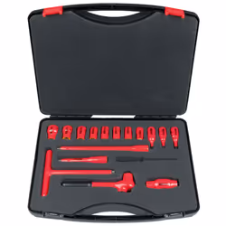KS Tools 117.1882, Ensemble de douilles, 3/8", 16 tête(s), Acier, IEC 60900, 3,8 kg