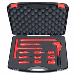 KS Tools 117.1886, Ensemble de douilles, 3/8", 13 tête(s), Acier, IEC 60900, 2,56 kg