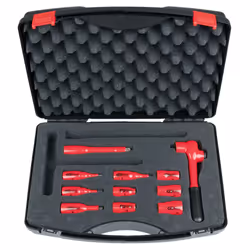 KS Tools 117.1889, Ensemble de douilles, 3/8", 11 tête(s), Acier, IEC 60900, 1,75 kg