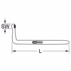 Ks tools Clé de maintien avec revêtement isolant, 13 mm - 117.3962