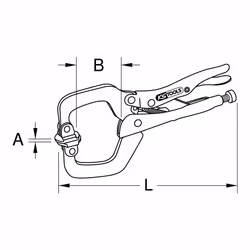 Kstools - Pince étau avec mâchoire ajustable 0-420mm