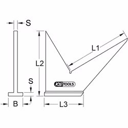 Kstools - Onglet, 128 mm