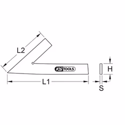 Kstools - Angle aigu 45°