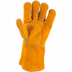 Gants en cuir résistant à la chaleur spécialement conçus pour les travaux de soudage Manchette ouverte - Code EAN: 4042146545 ...