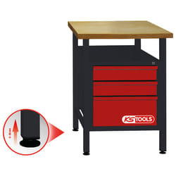 Kstools - Etabli d'atelier 3 tiroirs 840x600x600mm