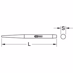 KS Tools 129.2167 poinçon, kit de clous et pointeau - Vue supplémentaire 2