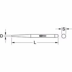 KS Tools 129.2193 poinçon, kit de clous et pointeau - Vue supplémentaire 2