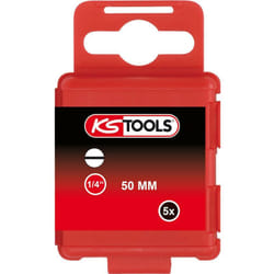 1/4' Embout de vissage Fente, 50mm, 12mm, pack de 5