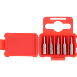 1/4' Embouts de vissage 6 pans avec tête arrondie, 25mm, 2,5mm, pack de 5