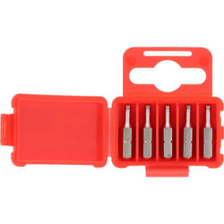 1/4' Embouts de vissage 6 pans avec tête arrondie, 25mm, 3mm, pack de 5